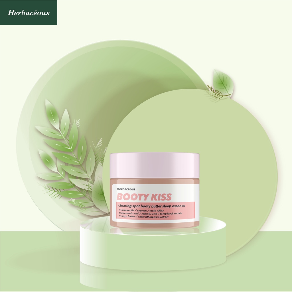 Kem Mờ Thâm Vùng Kín Booty Kiss HERBACECOUS Khử Thâm Vùng Da Nhạy Cảm Làm Đều Màu Da Không Gây Kích Ứng 100g | BigBuy360 - bigbuy360.vn