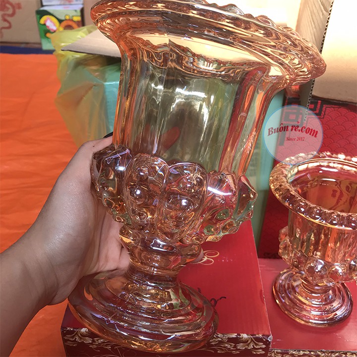 Ly bày phật thủ thủy tinh, cắm hoa độc đáo cao cấp sang trọng, tinh tế 00952/00953 - Buôn Rẻ