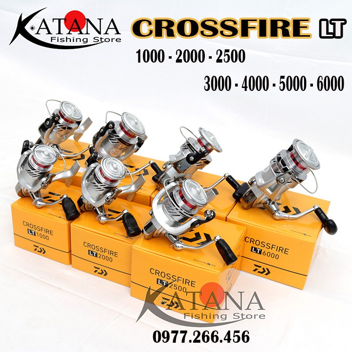 Máy Câu Daiwa Crossfire LT - Size 1000 2000 2500 3000 4000 5000 6000