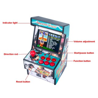 Có thể sạc lại 16 Bit Mini Arcade Classic Máy chơi Game Retro Sega Console 156 Máy chơi Game cầm tay