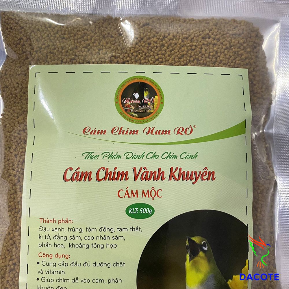 Cám chim vành khuyên Nam Rô cao cấp giá rẻ cho chim mộc khối lượng 500gram