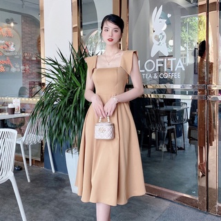 Váy 2 dây vạt xòe cúp ngực V633 KYMIE