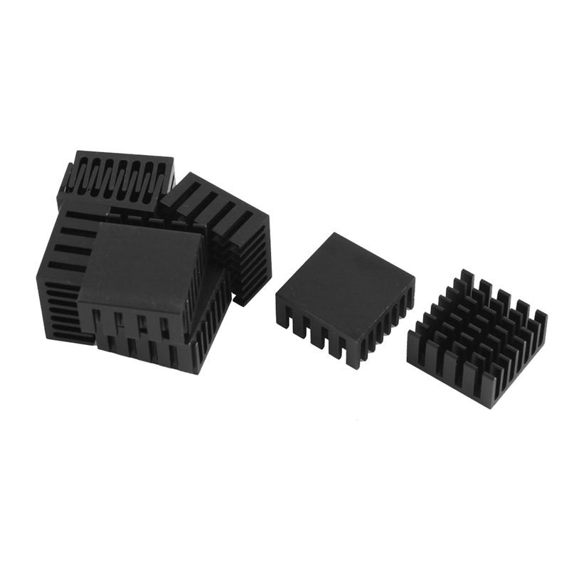 Bộ 10 miếng tản nhiệt bằng nhôm màu đen 20 x 20 x 10mm