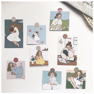 Postcard cô gái (set 9 tấm)
