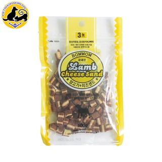 Snack cho chó Phô mai thịt cừu Bowwow 100g