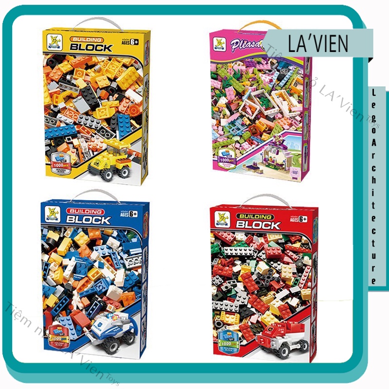 Lego sáng tạo 1000pcs nhiều mảnh ghép trending siêu đẹp cho bé trai bé gái LAVIEN