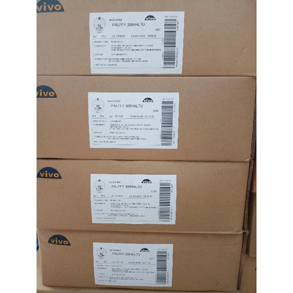 [nguyên thùng 15kg] Bơ lạt thực vật vivo Singapore làm bánh rất ngon