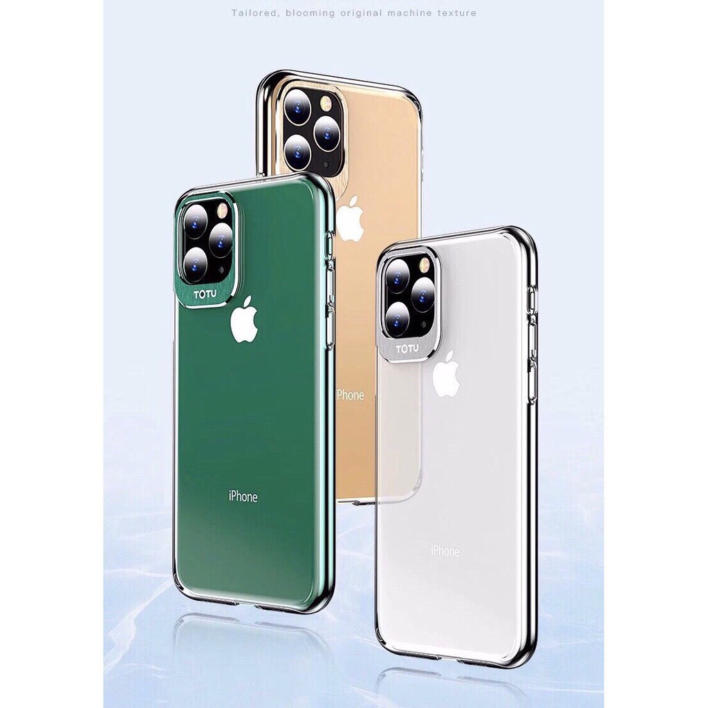 ỐP LƯNG TRONG SUỐT BẢO VỆ CAMERA IPHONE 11 PRO MAX  CHÍNH HÃNG TOTU DESIGN