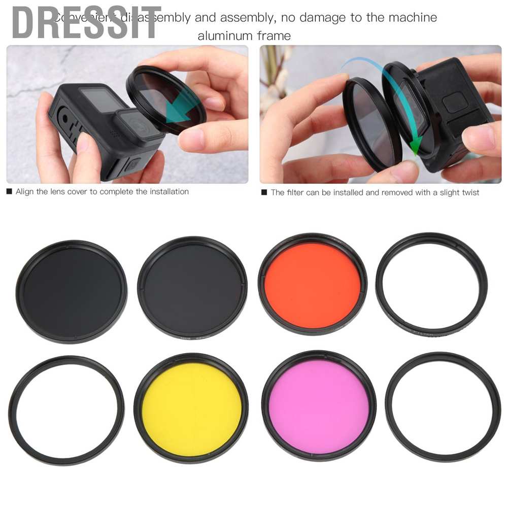 Bộ kính lọc 52mm UV CPL ND8 16 cho máy ảnh thể thao HERO 9 10 | BigBuy360 - bigbuy360.vn