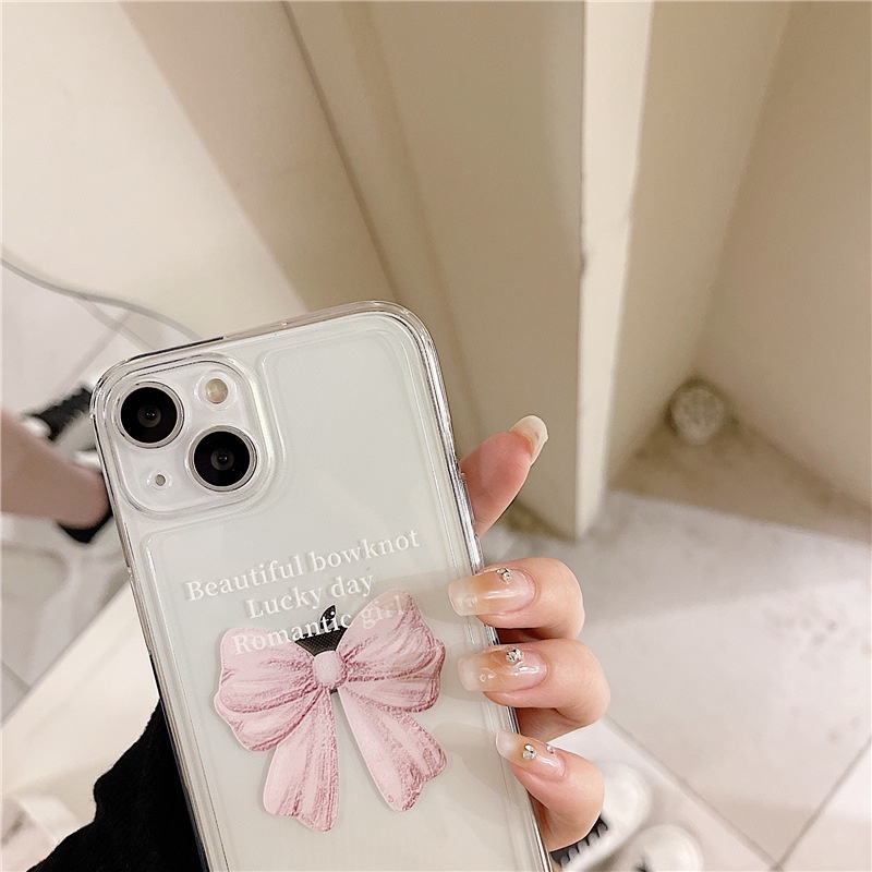 Ốp lưng iphone Ốp Điện Thoại Kiểu Khung Ảnh Thắt Nơ Phù Hợp Cho iphone 11/12 14pro 8 Dinuo case