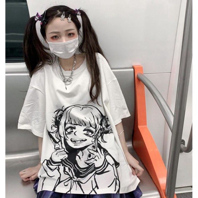 ÁO THUN, ÁO PHÔNG TAY LỠ UNISEX FORM RỘNG OVERSIZE ANIME M241 KL SHOP HONGNGUYENSHOP