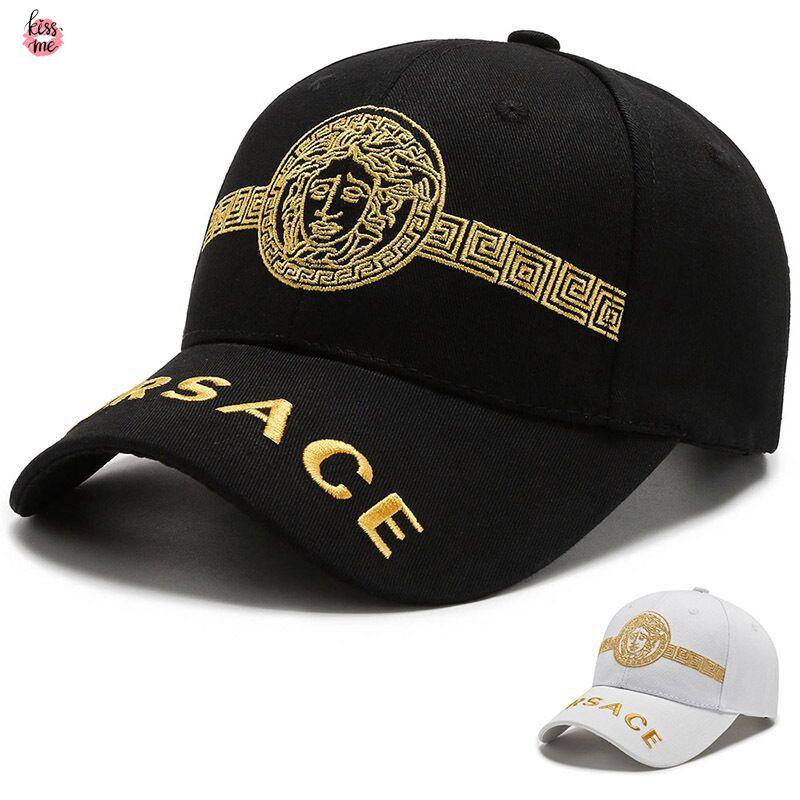 Nón Lưỡi Trai Thêu Logo Bre Versace Medusa Thời Trang Hàn Quốc Cho Nam Và Nữ