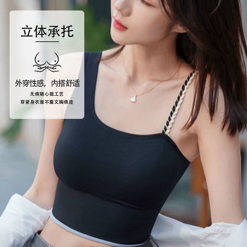 Áo Nữ 2 Dây Cotton Dáng Lửng Croptop, Áo Kiểu Nữ Đẹp Br46-Theshe