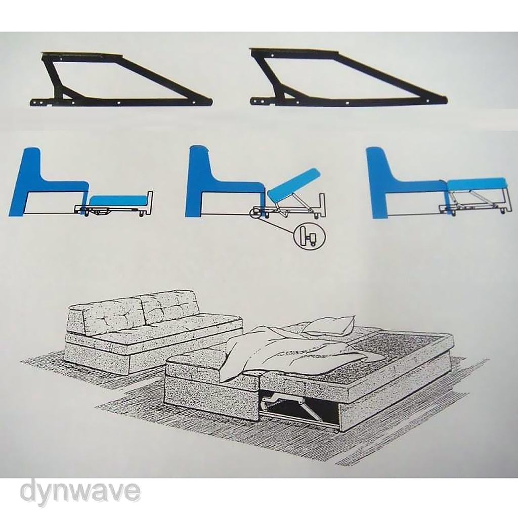 Bản Lề Nâng Ghế Sofa / Giường Ngủ Thiết Kế Hiện Đại Tiện Dụng