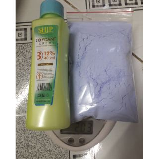 Bột tẩy tóc kèm oxy trợ tẩy