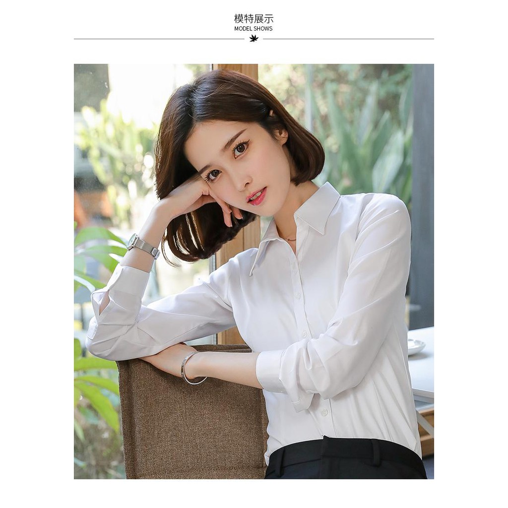 [Mã FAMAYWA giảm 10K đơn 50K] Áo Sơ Mi Nữ Trắng Công Sở