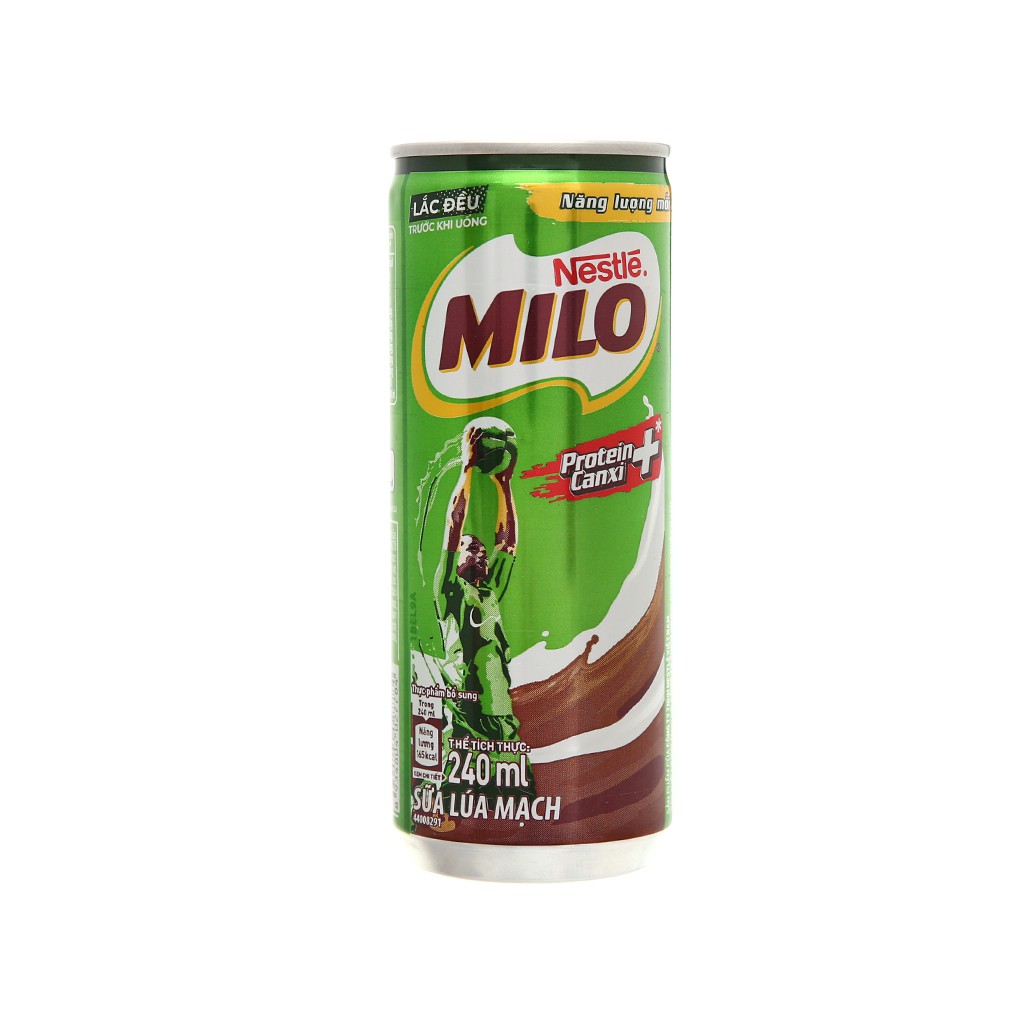 5 lon thức uống lúa mạch uống liền Milo Active Go 240ml