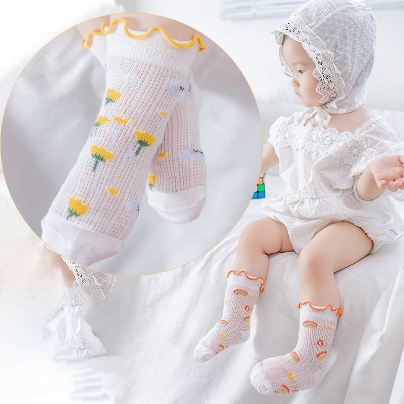 Set 3 Đôi Vớ Cotton Dễ Thương Cho Bé Gái