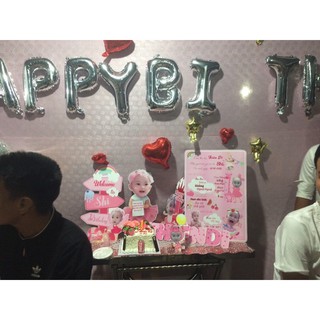 Set Chibi sinh nhật bé 4 hoặc 8 chi tiết.
