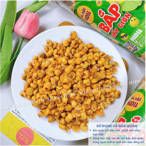 Bắp sấy giòn loại ngon 300gr Hủ pet Ăn vặt HiDu