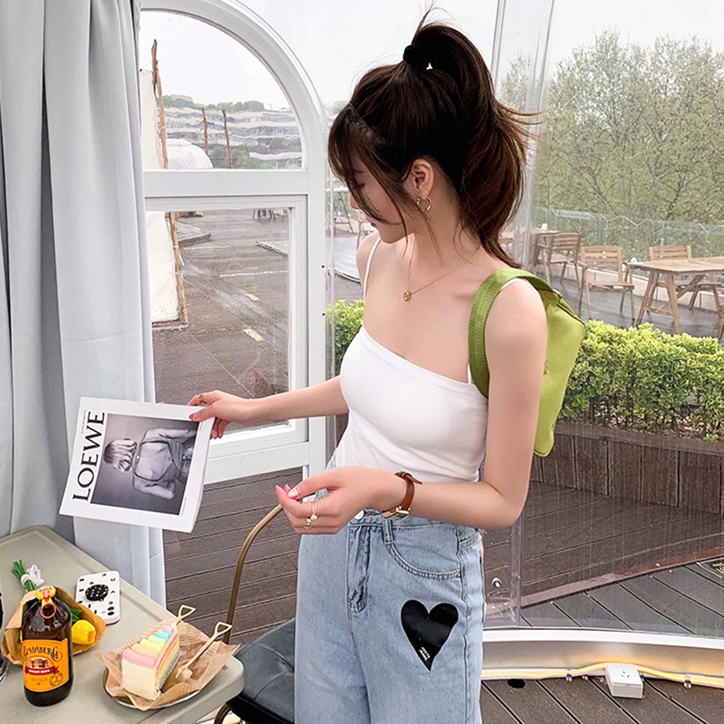 Áo hai dây MIA 1992 cao cấp - Áo 2 dây nữ sợi phở không đệm ngực form chuẩn co giãn mềm mịn thoải mái sang chảnh