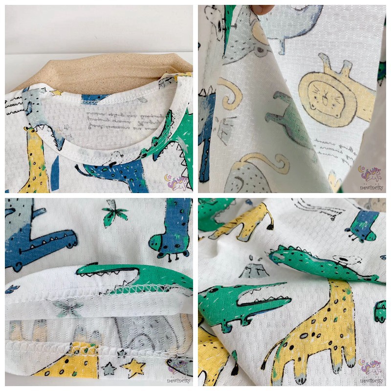 Set Áo Thun Tay Ngắn &amp; Quần Short Cho Bé Trai &amp; Gái