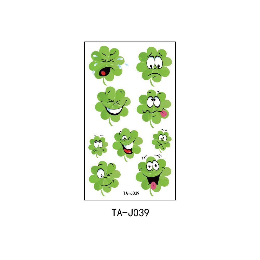 Miếng Dán Hình Xăm Tạm Thời Hình Patricks Day Chống Nước Dùng Một Lần Cho Trẻ Em Và Người Lớn