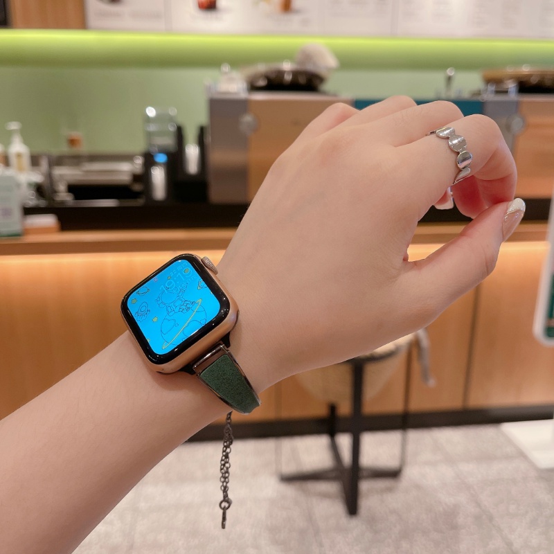 Dây Đeo Bằng Kim Loại + Da Cho Đồng Hồ Thông Minh Apple Watch Series Ultra 8 7 SE 6 5 4 3 49mm IWatch 38mm 40mm 41mm 42mm 44 mm 45mm