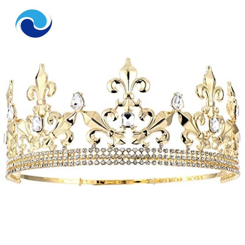 Vương Miện Hoàng Đế Vàng Có Thể Điều Chỉnh Cho Nam