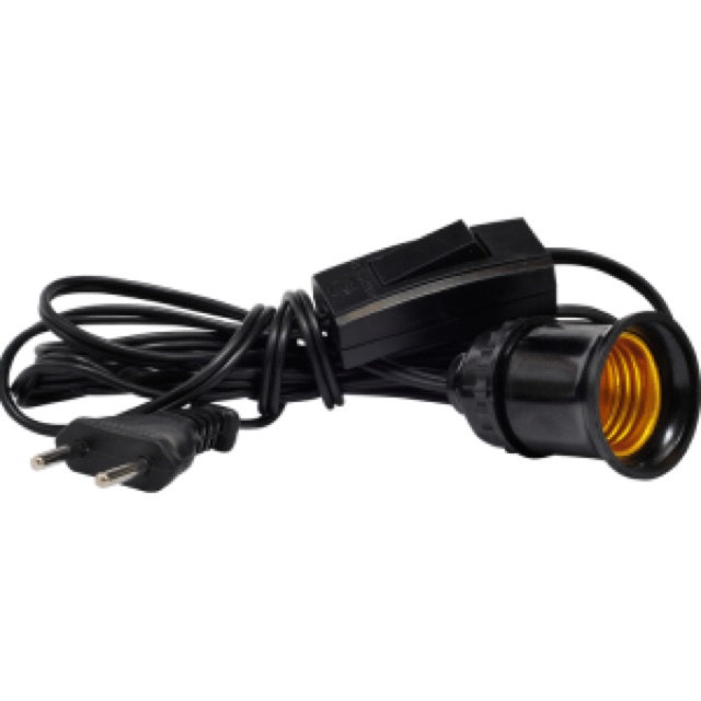 Đui đèn xoáy E27 đấu sẵn dây và công tắc Ominsu (2 màu trắng và đen) dây 4.5m-2..5m | BigBuy360 - bigbuy360.vn