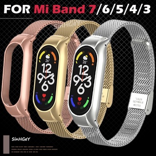 Dây Đeo Thay Thế Bằng Thép Không Gỉ Cho Xiaomi Mi Band 7 Mi Band 3 / 4 / 5 / 6