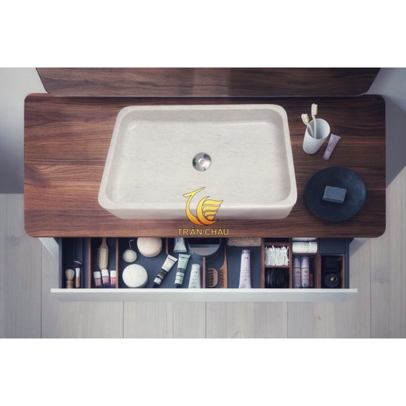 Bồn Rửa Mặt - Lavabo Đá Chữ Nhật Cao Cấp | BigBuy360 - bigbuy360.vn