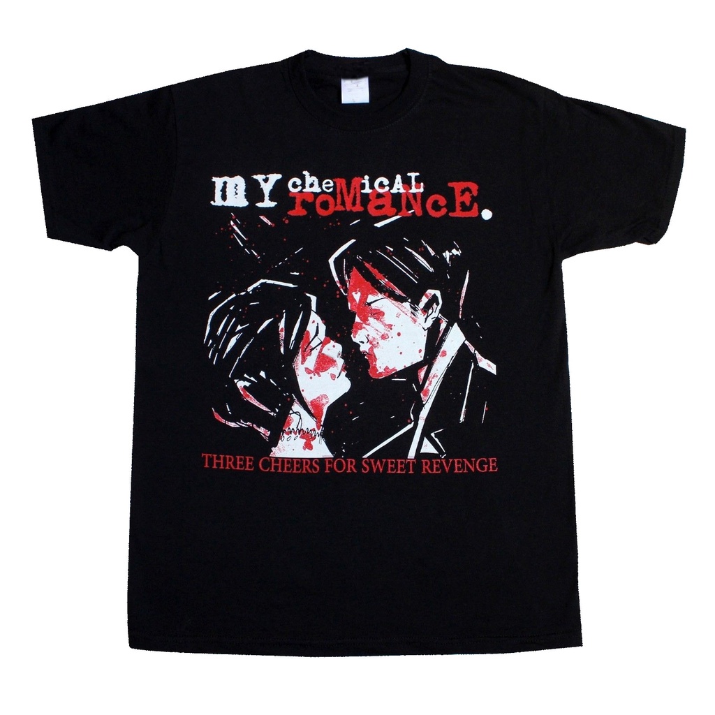 3d &#Áo Thun Nam Ngắn Tay Cổ Tròn In Chữ MY CHEMICAL ROCE Mới