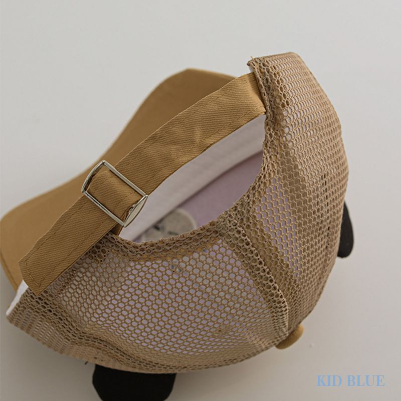 Mũ Lưỡi Trai Phối Lưới Mỏng Thoáng Khí Họa Tiết Hoạt Hình Dễ Thương Cho Các Bé