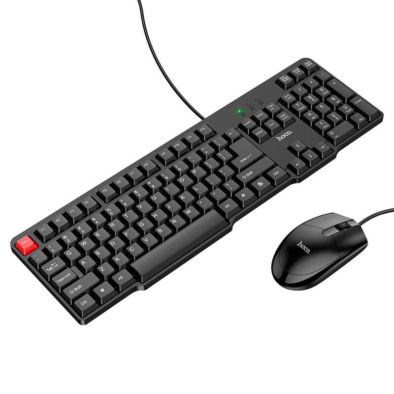 Bộ Bàn Phím Máy Tính Và Chuột Có Dây Cổng USB Hoco GM16 Cho Máy Tính, Laptop