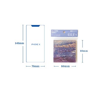 Set giấy note/giấy ghi chú kèm sticker LANDSCAPE