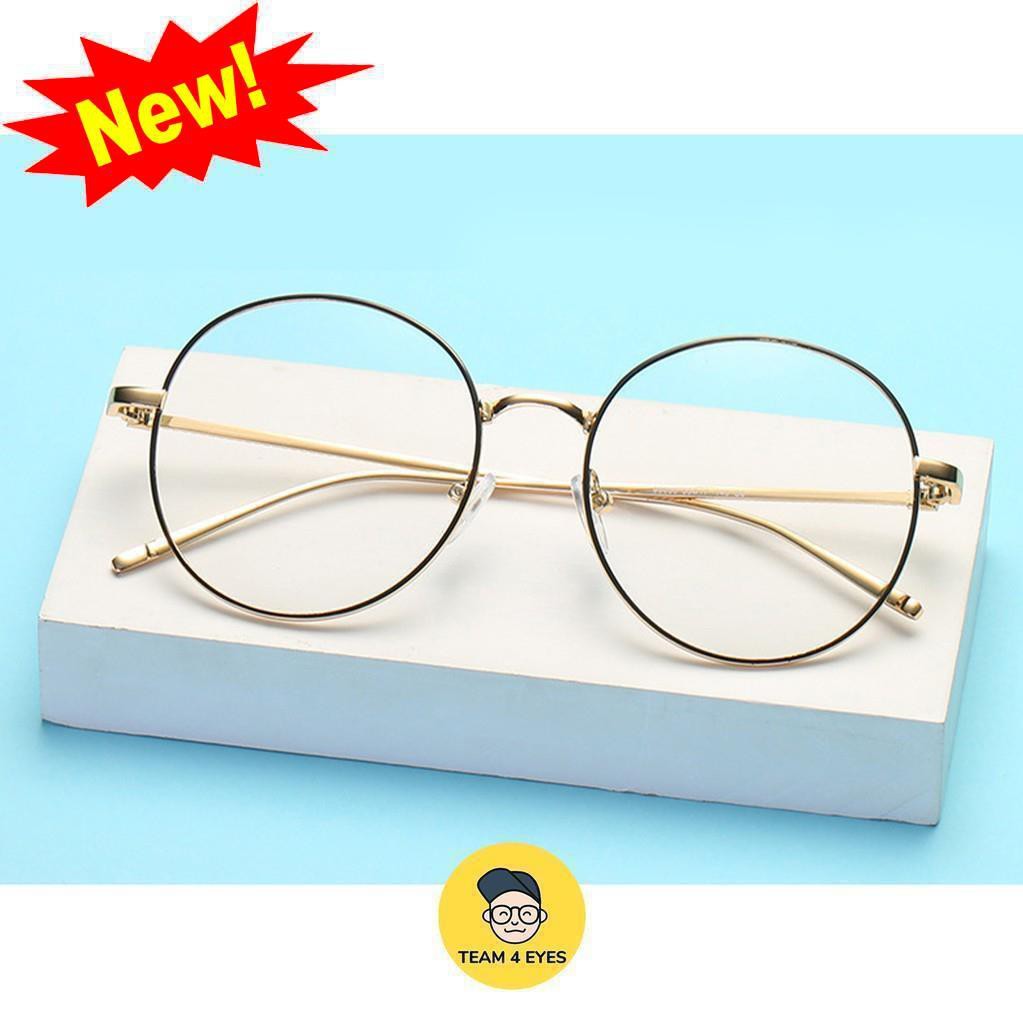 Kính cận tròn thời trang form to, cam kết chất lượng