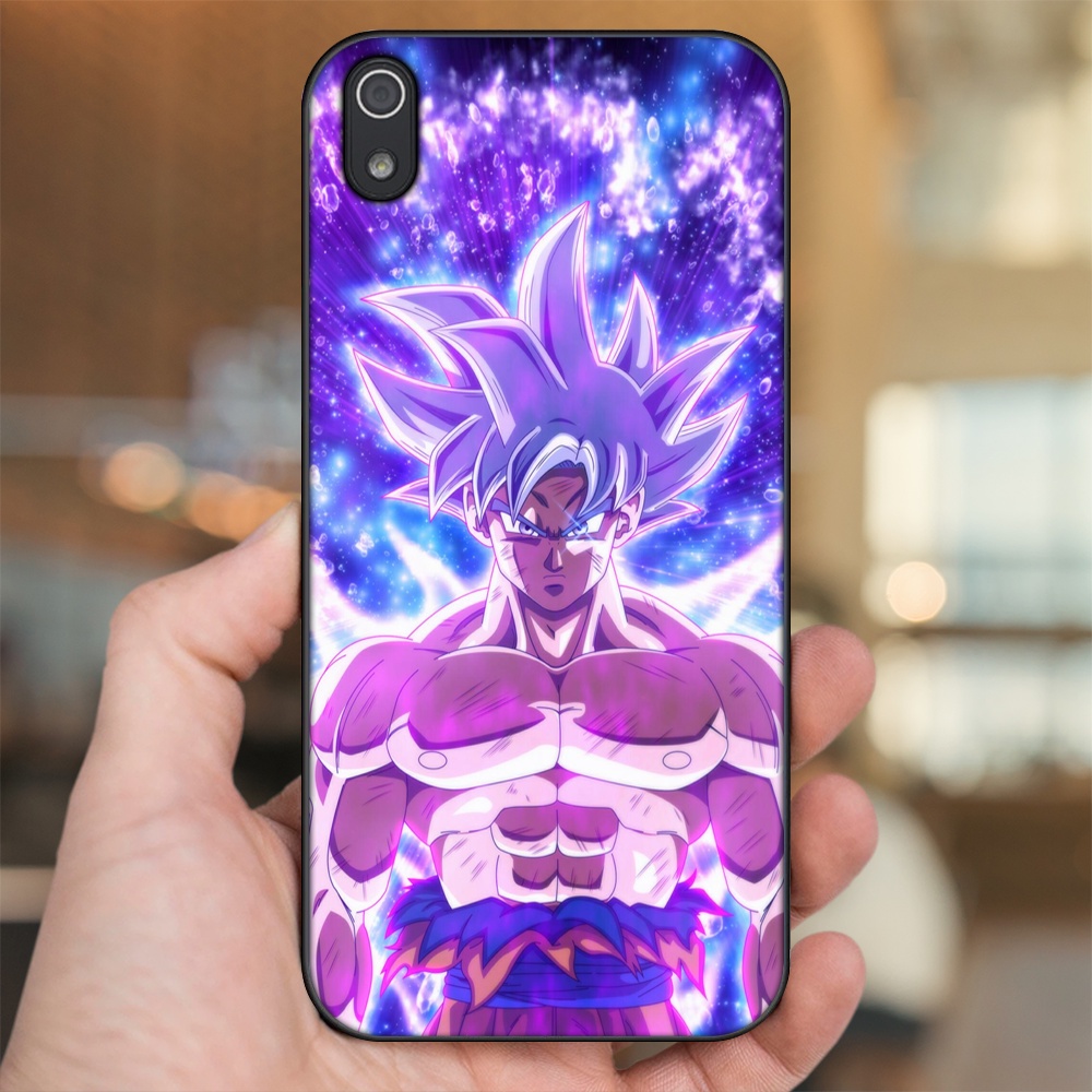 Ốp lưng Xiaomi Redmi 7A viền đen in hình Goku Dragon Ball