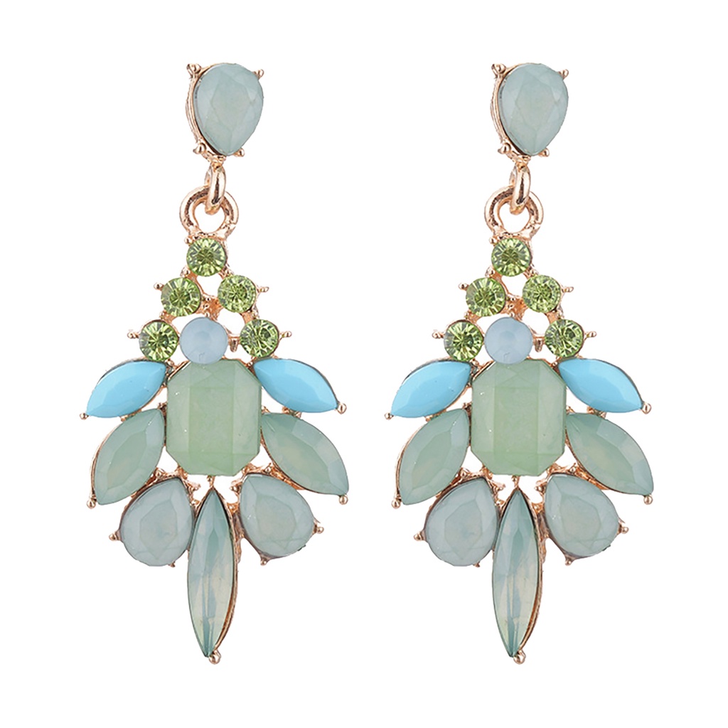 Hoa tai hình giọt nước đính đá lấp lánh sang trọng dành cho phụ nữ