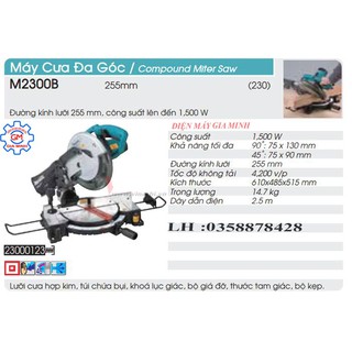 Máy cưa đa góc makita m2300b