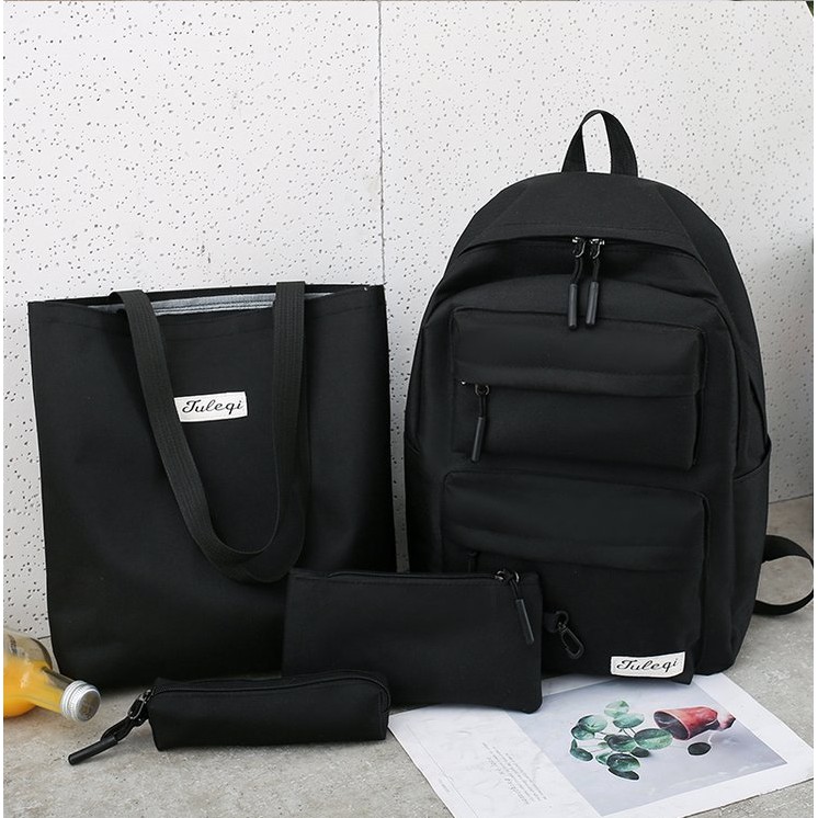 Combo Balo 4 Món Đi Học, Balo Thời Trang 5 NGĂN laptop 16inch B281