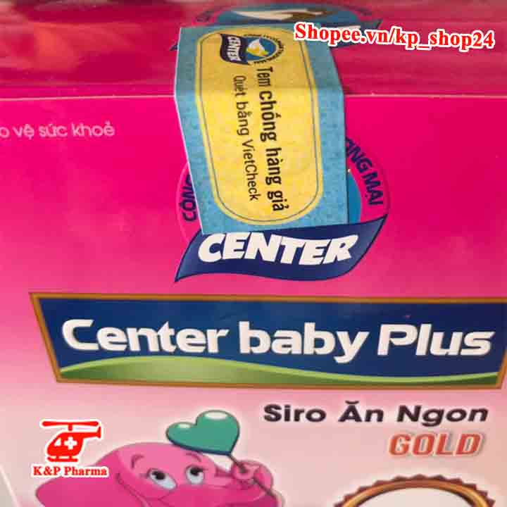 ✅ [CHÍNH HÃNG] Siro ăn ngon Center Baby Plus Gold - Hỗ trợ bé ăn ngon, tăng cường hấp thu, tiêu hóa tốt, bổ sung lysine