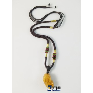 Dây chuyền tỳ hưu tài lộc cẩm thạch vàng ms630