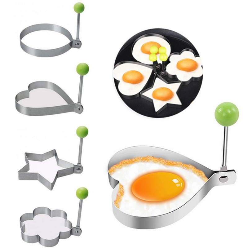 Khuôn chiên trứng nhiều kiểu bằng thép không gỉ tiện dụng chất lượng cao