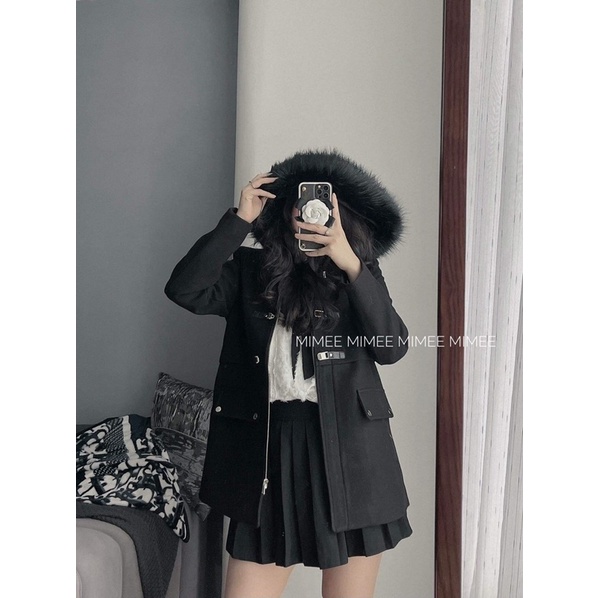 Áo khoác dạ parka mimee