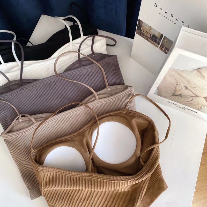 Áo Bra 2 Dây Thiết Kế Thanh Lịch, Chất Đẹp Có Đệm Ngực A6