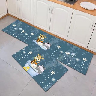 [ Gía Rẻ Hủy Diệt ] Bộ 2 Tấm Thảm Bếp 3D  Chống Trượt [40×60 Cm Và 40x120 Cm]