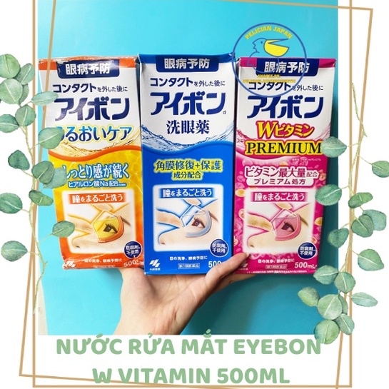 NƯỚC RỬA MẮT EYEBON W VITAMIN 500ML