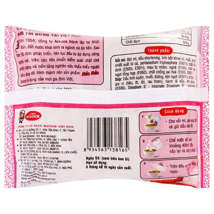 Mì Gói Hảo Hảo Hương Vị Tôm Chua Cay 75G | BigBuy360 - bigbuy360.vn