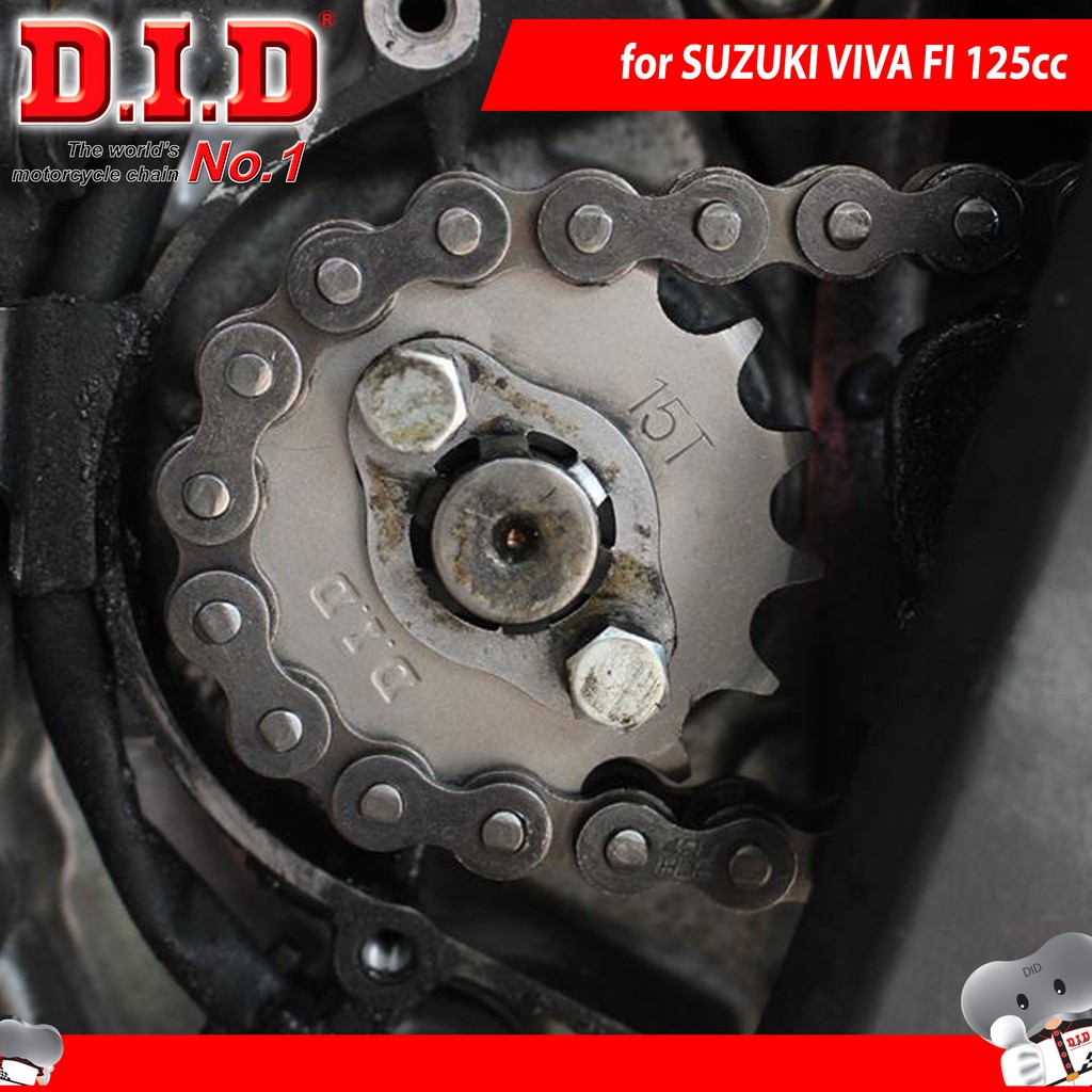 Nhông sên dĩa DID SUZUKI VIVA FI – Sên đen 10ly DID HDS